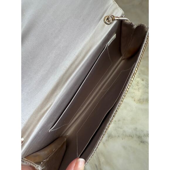 Vintage Metallic Silver Mesh Convertible Clutch Shoulder Bag - Picture 5 of 5